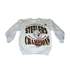 Pittsburgh‎ Steelers 1995 AFC Champions Long Sleeve T-Shirt RARE Vintage NWT!!